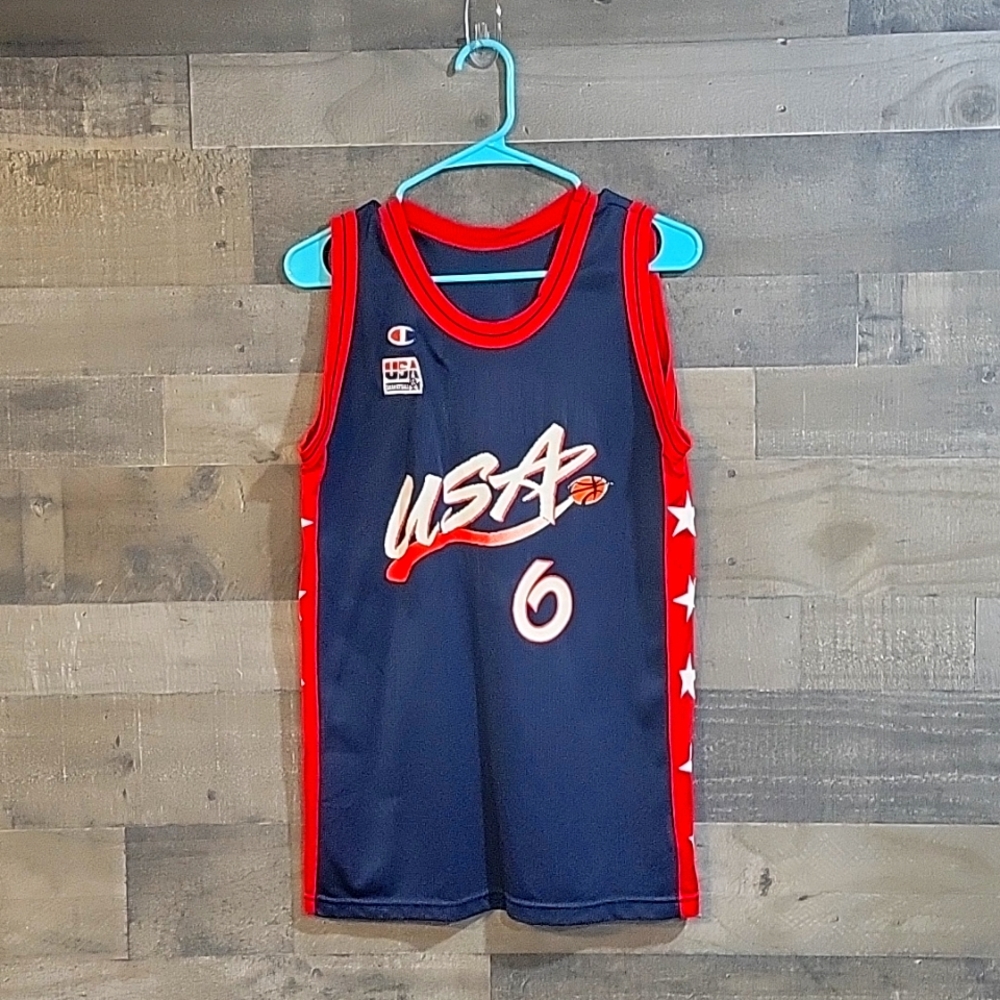 Vintage 1996 Dream Team USA Olympic Team Penny Hardaway #6 Champion - Size Small